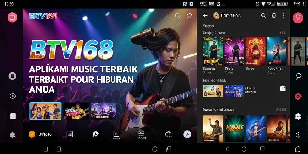 Tampilan permainan BTV168 dengan fitur musik interaktif yang menarik.