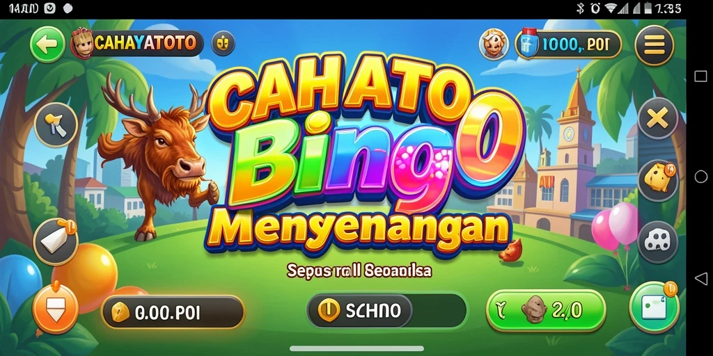 Screenshot CAHAYATOTO menampilkan gameplay Bingo yang mendebarkan.