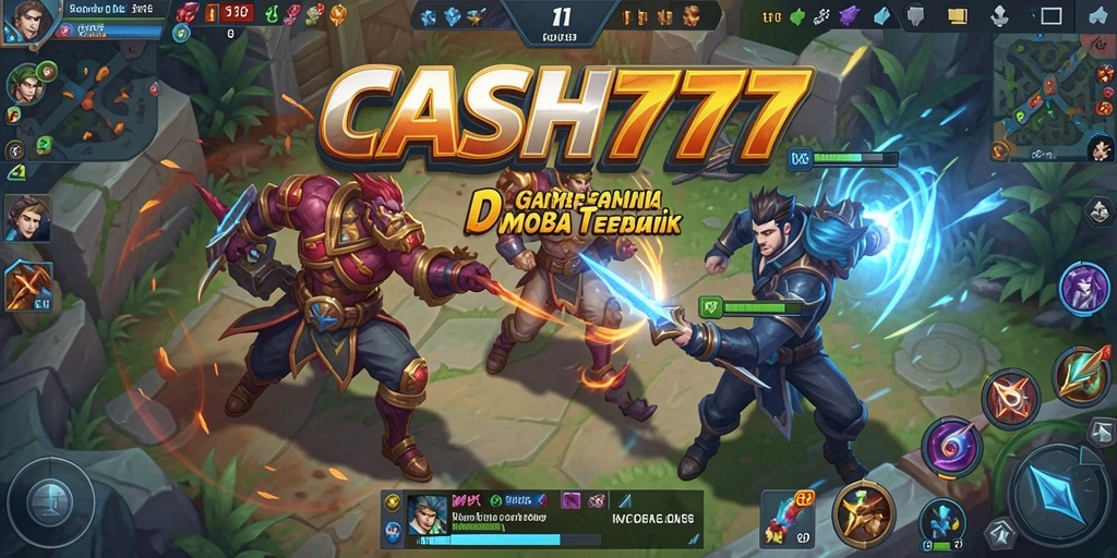 Tampilan gameplay intens dari CASH777 yang memukau.