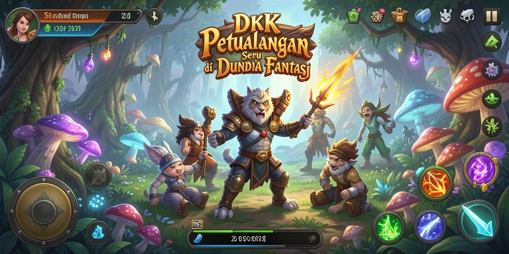 Gameplay DKK yang penuh tantangan dan petualangan menarik.