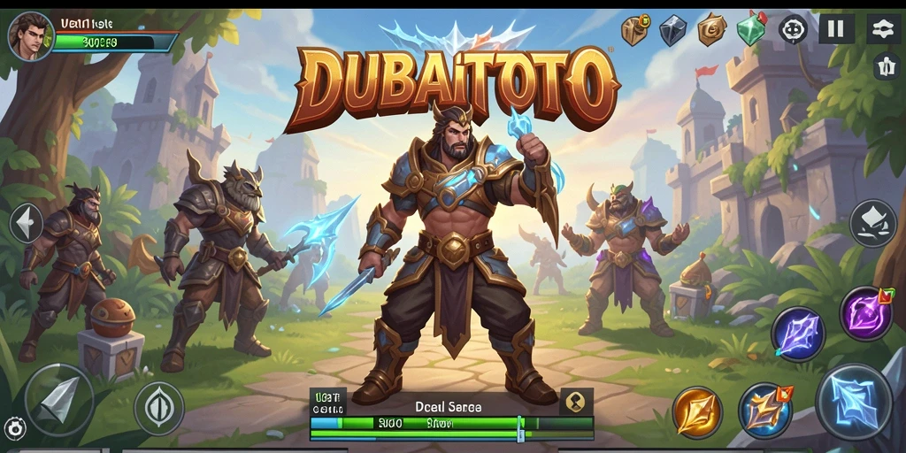 Tampilan gameplay seru dengan pertarungan yang mendalam di DUBAITOTO.