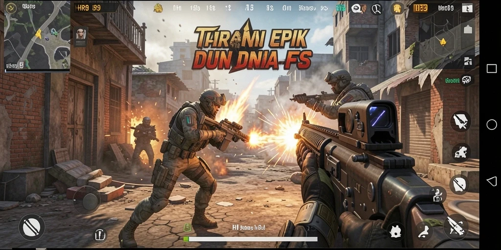Tampilan gameplay HR89 menampilkan aksi tembak-menembak yang menegangkan.
