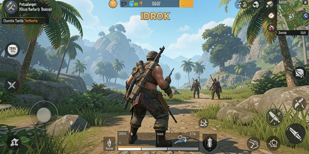 Screenshot menampilkan gameplay Open World IDROK yang memukau.