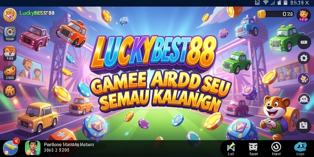 Tampilan gameplay seru dari LUCKYBEST88 dalam mode arcade.