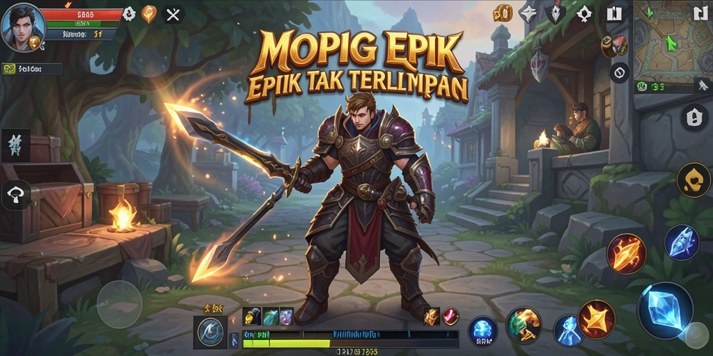 Screenshot utama MPOID menampilkan aksi RPG yang mendebarkan.