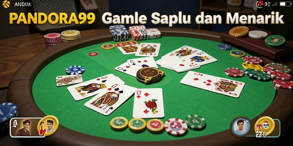 Tampilan gameplay seru dalam PANDORA99 saat bermain Gaple.