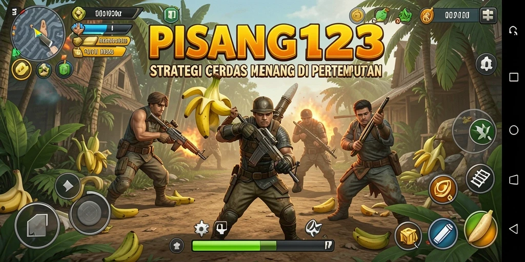 Tampilan gameplay menarik PISANG123 yang menggugah strategi cerdas.