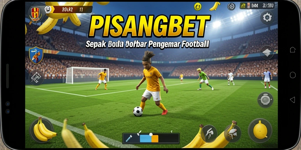 Tampilan gameplay menakjubkan dalam PISANGBET dengan aksi sepak bola yang seru.