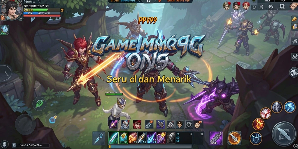 Screenshot gameplay PPV99 menampilkan aksi pertempuran epik dalam dunia MMORPG.