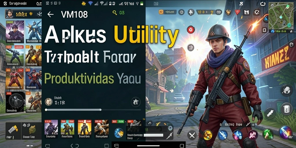 Screenshot utama menunjukkan antarmuka pengguna VM108 yang intuitif dan fitur-fitur utama.